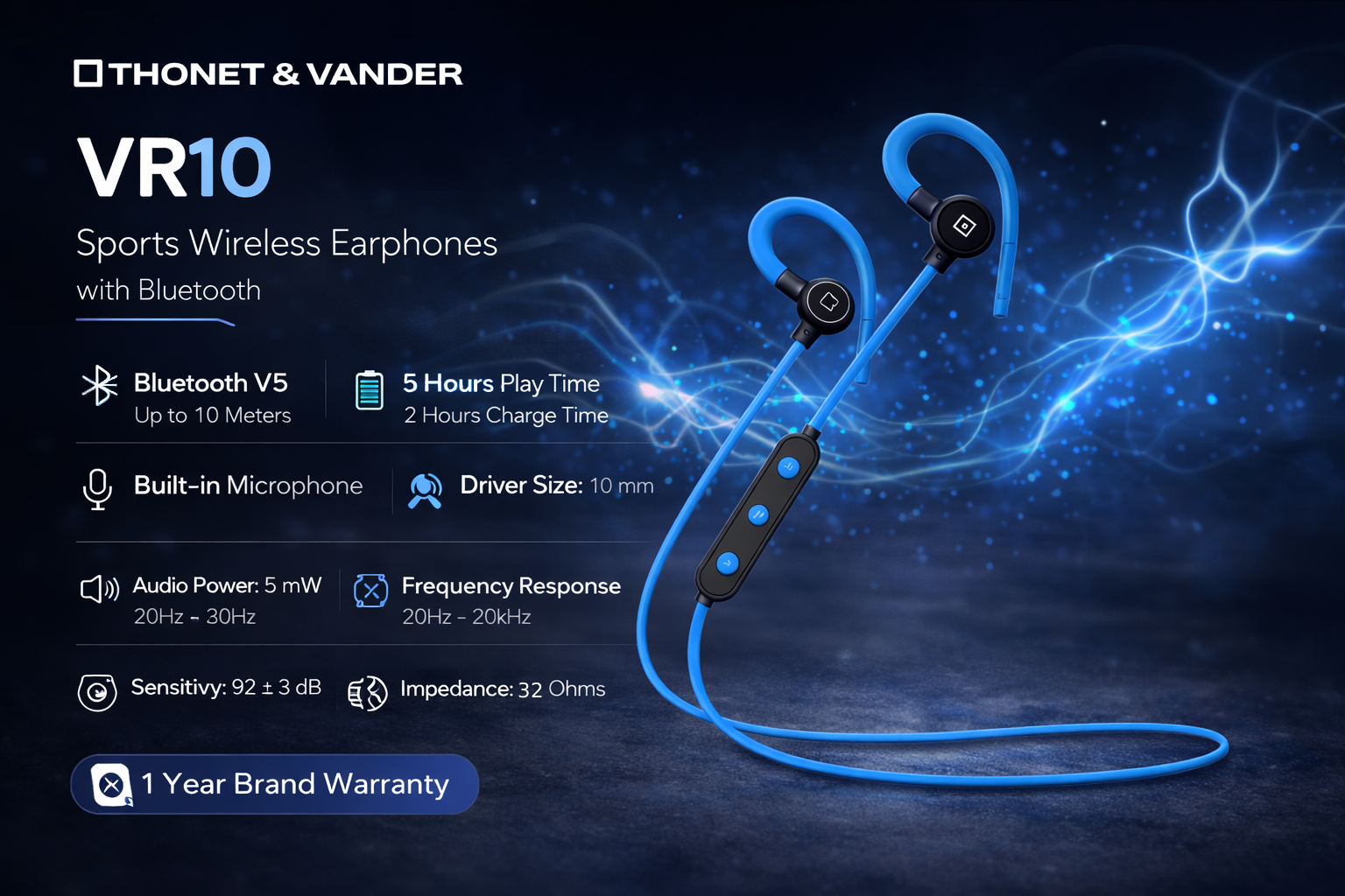 Thonet & Vander VR10 Ergonomic Neckband description image