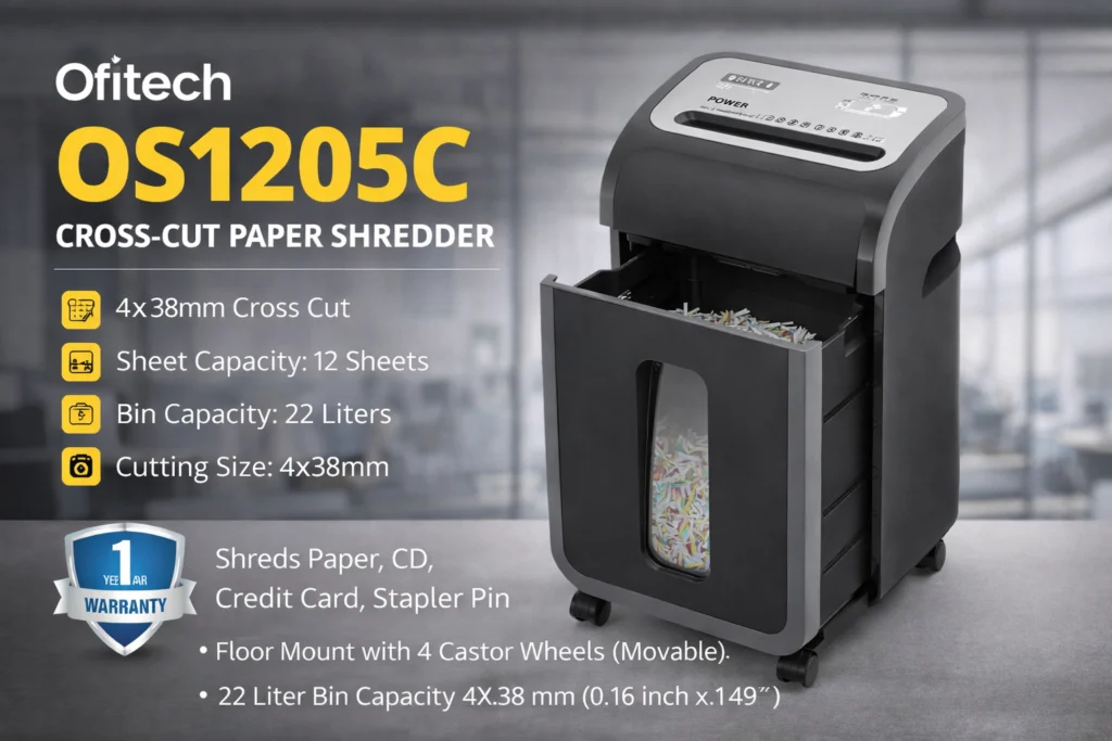 OFITECH OS1205C Paper Shredder description image