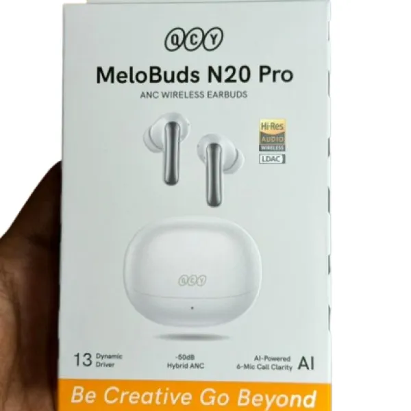 QCY MeloBuds N20 Pro -50dB Hybrid ANC 6 AI-Powered Earbuds 2