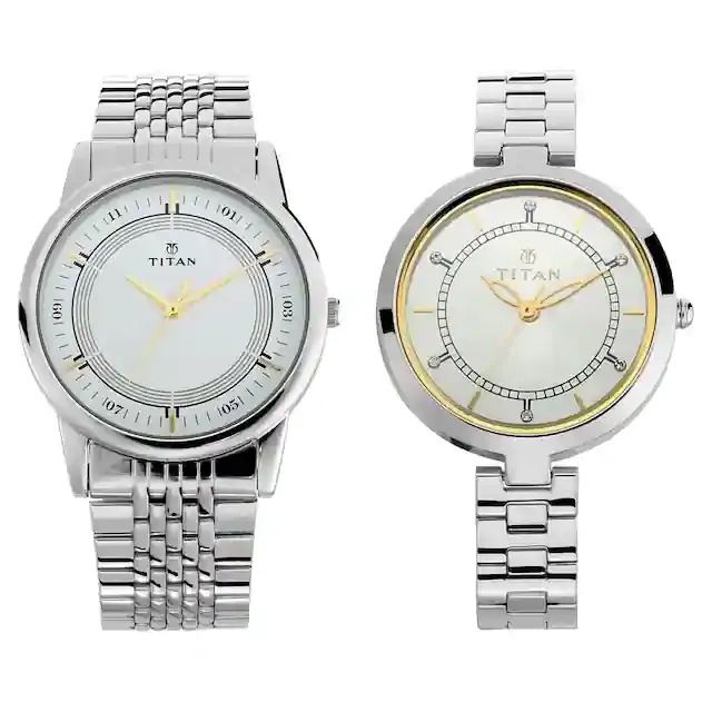 Titan 17732603SM01 couple watch - selected variant