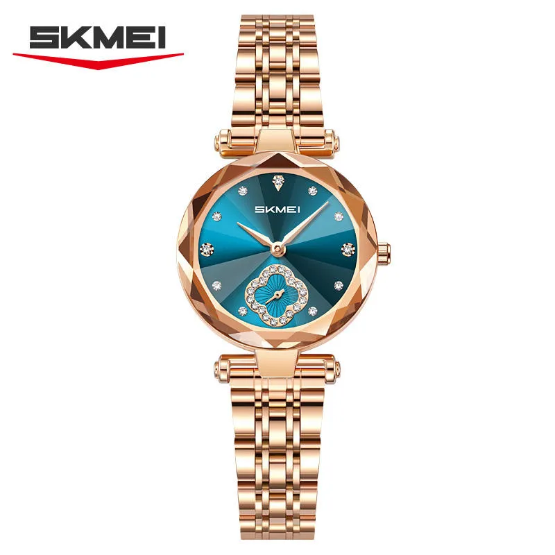 Skmei 2718 Women's Watch - Blue Rose gold