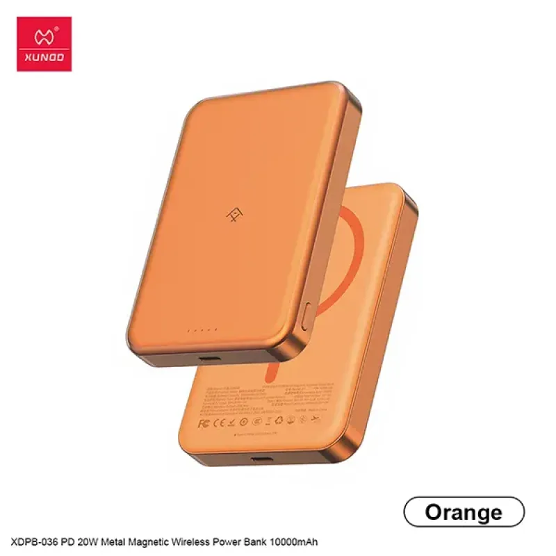 XUNDD (XDPB-036) 20W Ultra-Thin Metal Magnetic 10000mAh Power Bank - selected variant