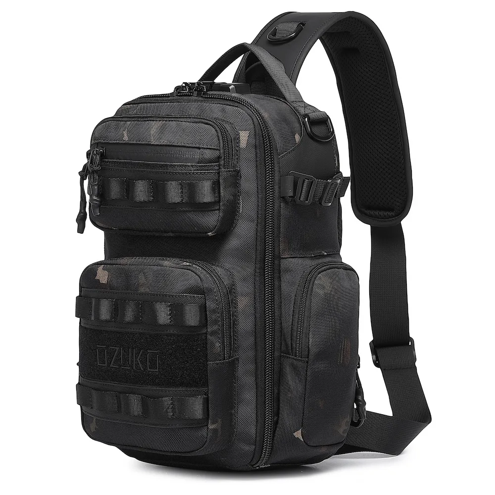 OZUKO 9812 Sling Bag Men’s Crossbody Casual Travel Shoulder Shoulder Chest Bag