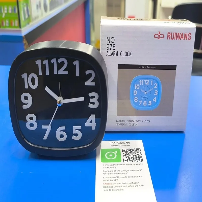 Alarm Clock Spy Camera 2MP desk clock