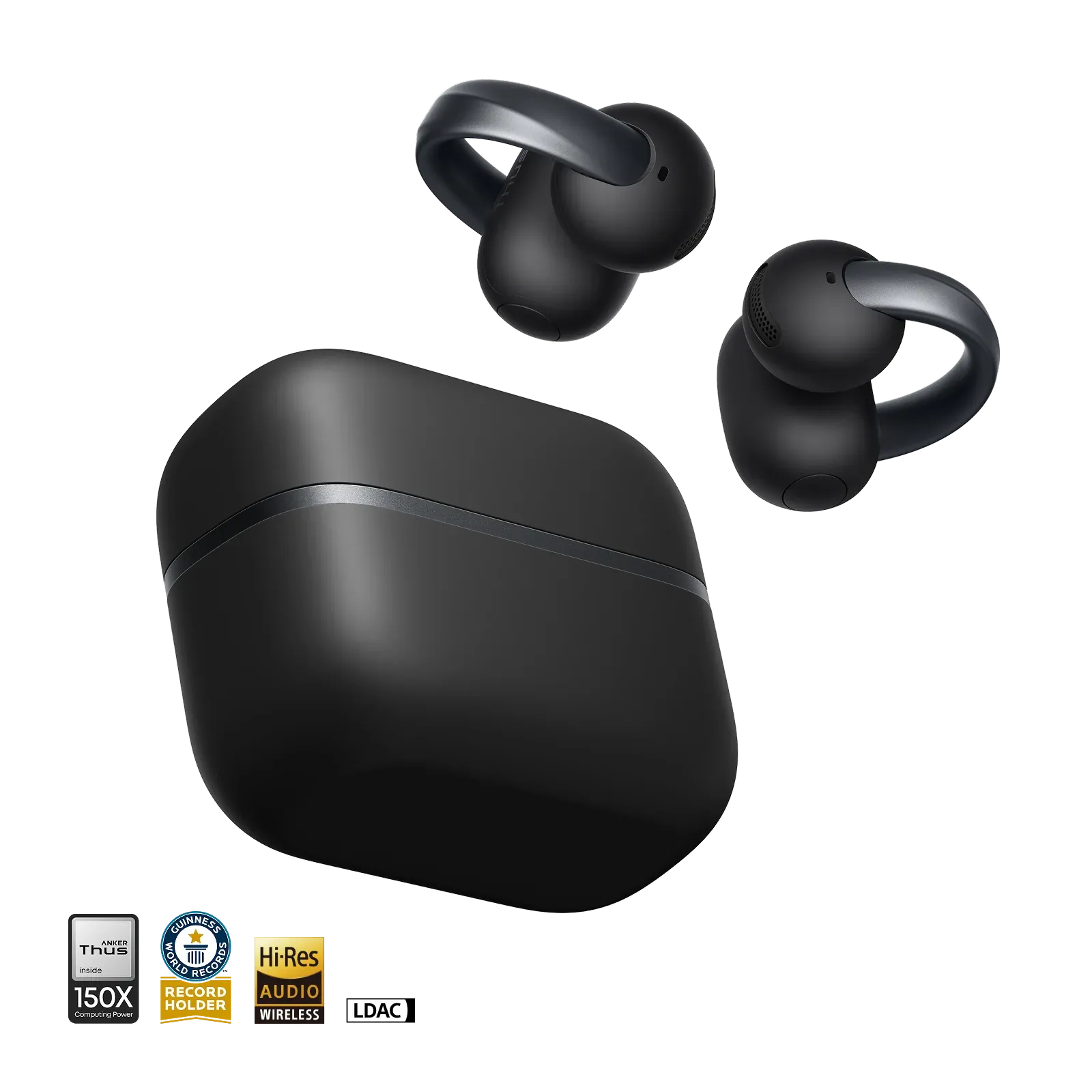 Anker Soundcore AeroClip 2 Clip-On Earbuds With Clear Calls