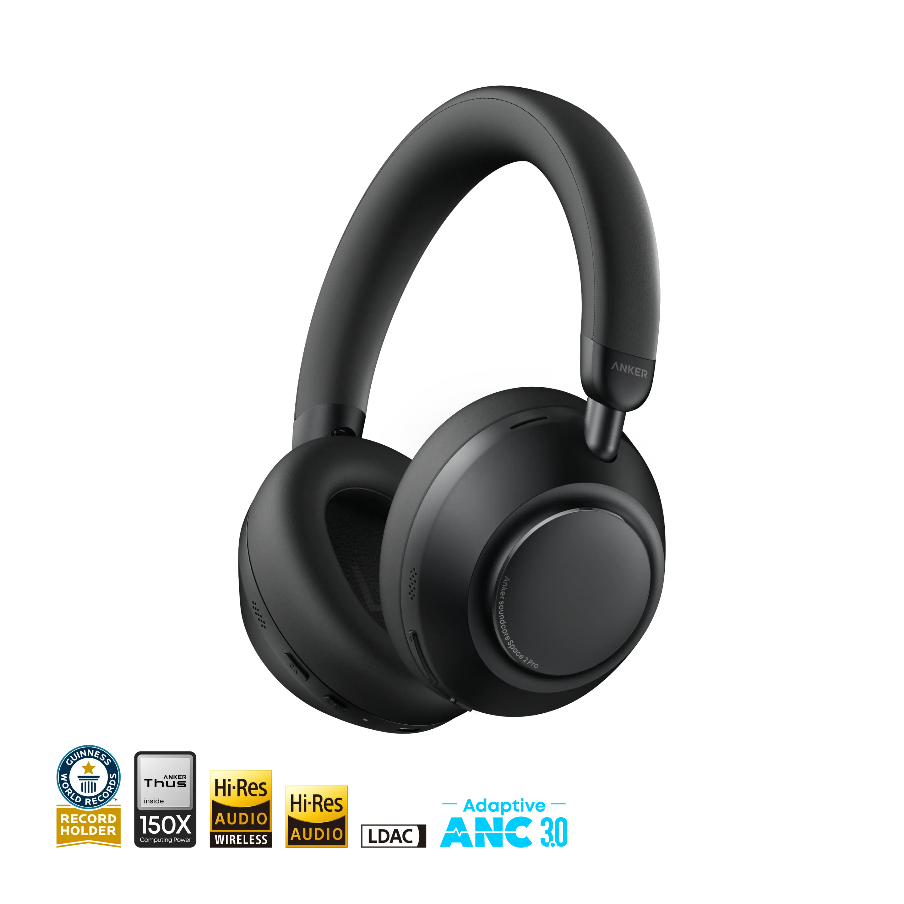 Anker soundcore Space 2 Pro Over Ear Headphones with Thus AI for Clear Calls