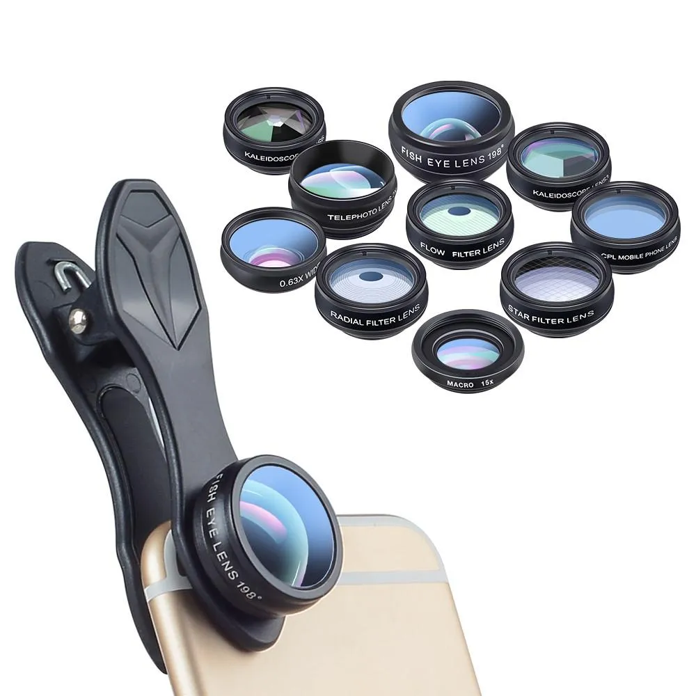 Apexel APL DG10 10 in 1 Phone Lens Kit 1