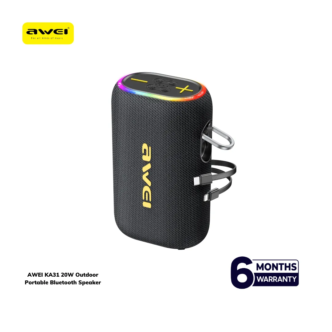 Awei KA31 20W Portable Speaker with 10000mAh Powerbank 1