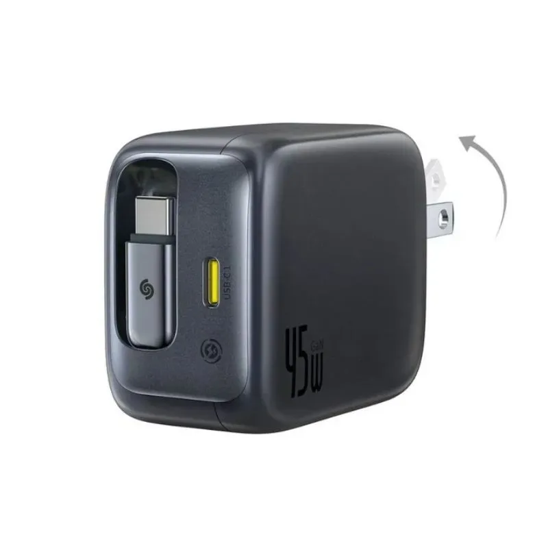 Baseus EnerCore CJ11 Fast Charger with Retractable Cable 2C 45W