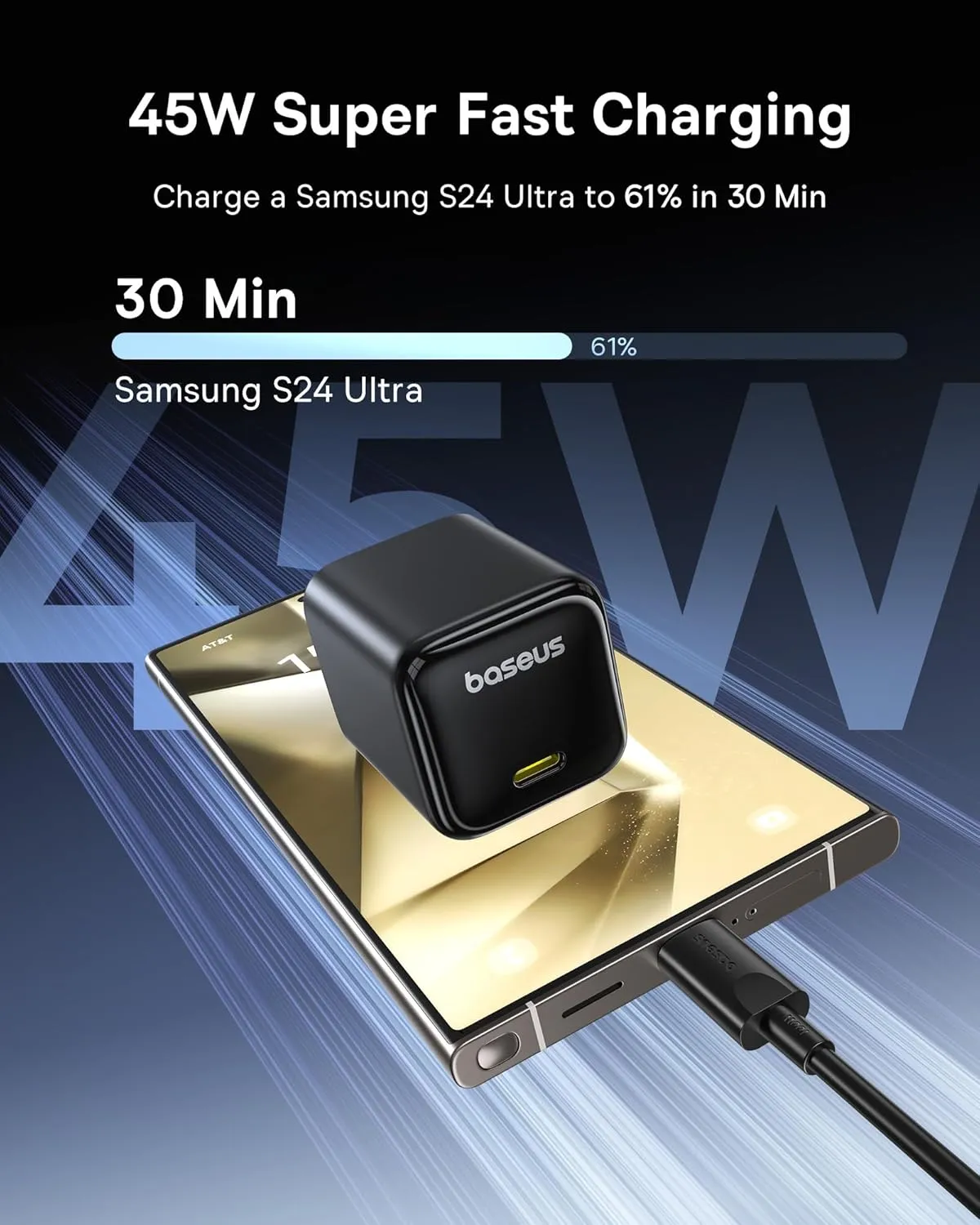 Baseus EnerFill FN22 45W USB C Fast Charger 3