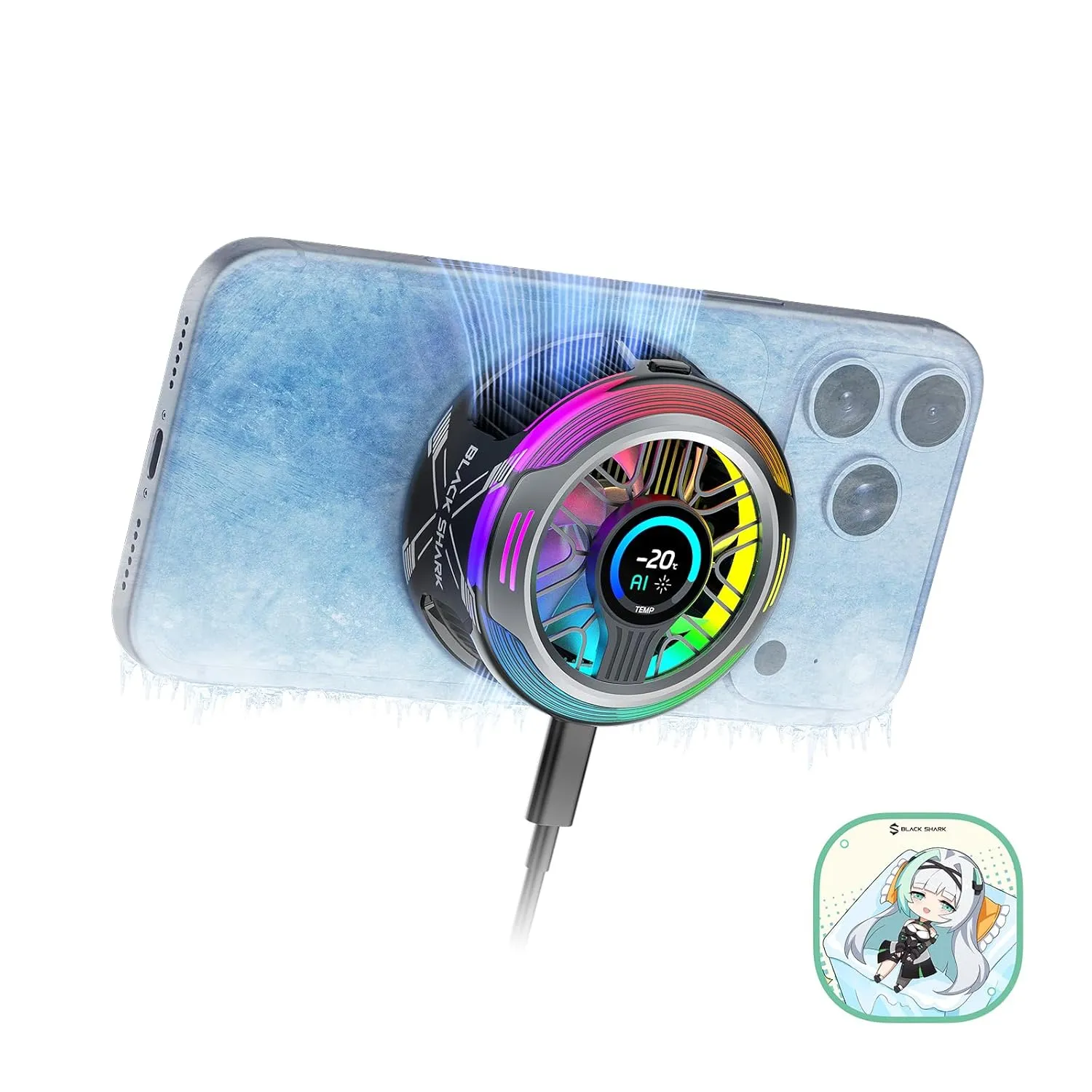 Black Shark Magnetic Phone Cooler 6 Pro – Smart Display - selected variant