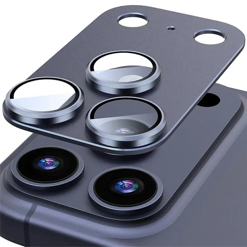 Blueo Full Coverage Aluminum Camera Lens Protector for iPhone 17 Pro Max Blue 1