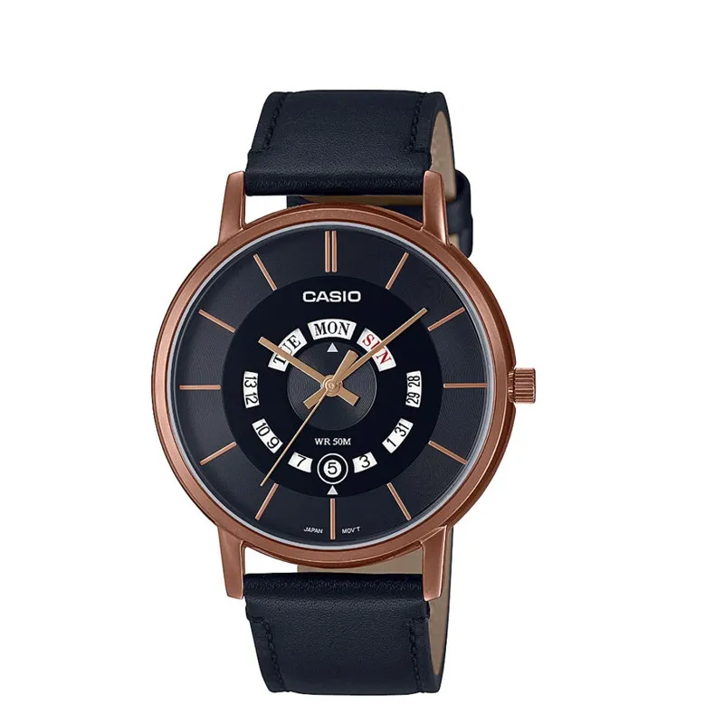 Casio MTP B135RL 1AV Leather Watch
