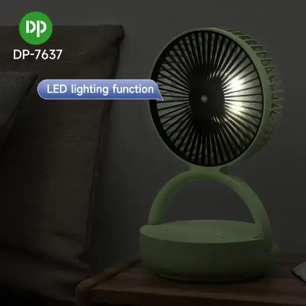 DP 7637 Rechargeable Rotating Table Fan