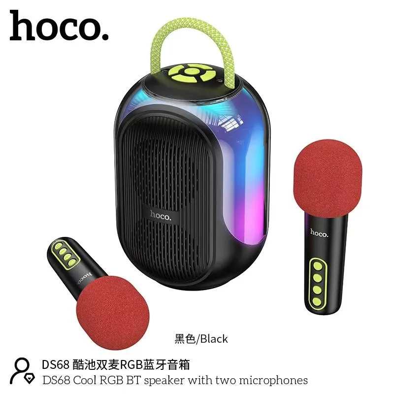 Hoco DS68 Cool RGB Bluetooth Speaker with Two Microphones