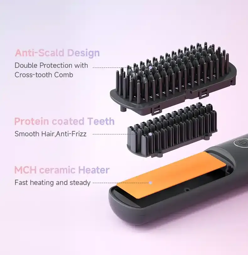 ENCHEN H6 Hair Straightener Brush 5