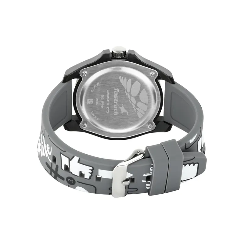 Fastrack Hashtag Quartz 68011PP04 Analog Silicone Strap Unisex Watch2 4329