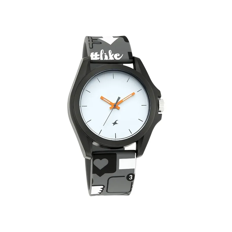 Fastrack Hashtag Quartz 68011PP04 Analog Silicone Strap Unisex Watch5 1733