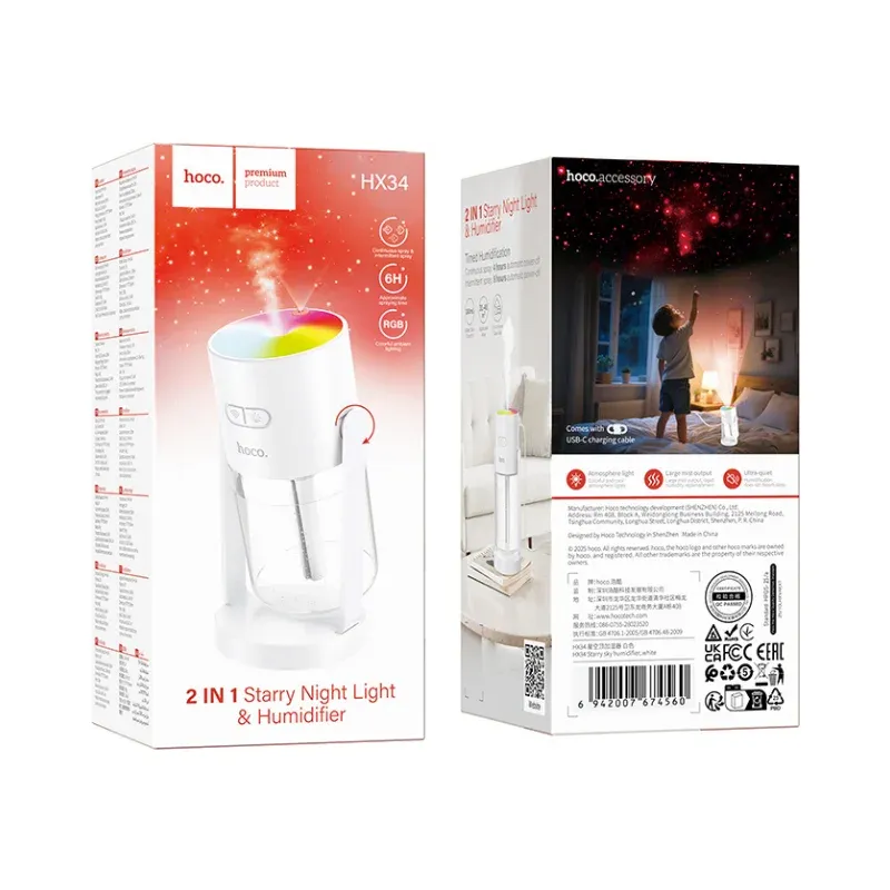 HOCO HX34 Starry sky humidifier 2