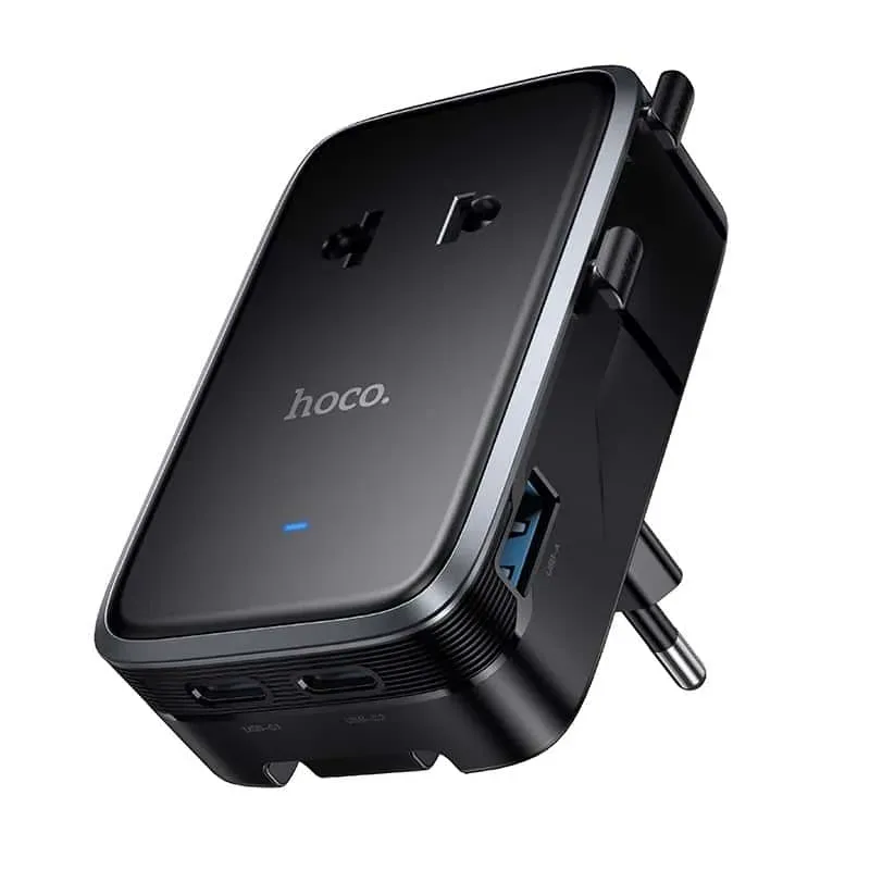 Hoco AC35 Ultra-thin 3-Port Universal Adapter - selected variant