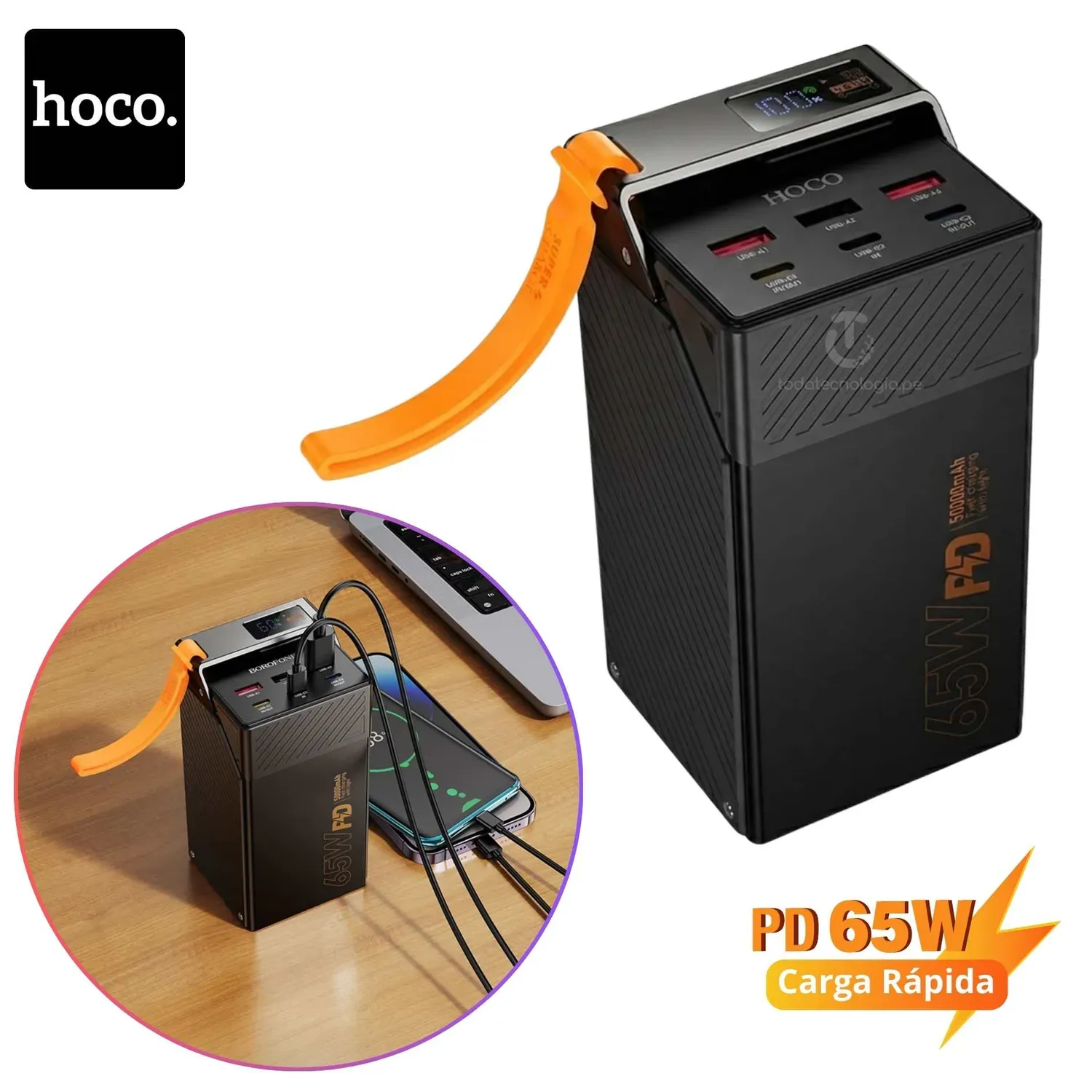 Hoco DB100A 50000mAh 65W Power Bank - selected variant