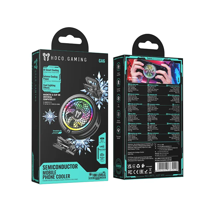 Hoco GA6 Glacier AI Semiconductor Mobile Cooler 2