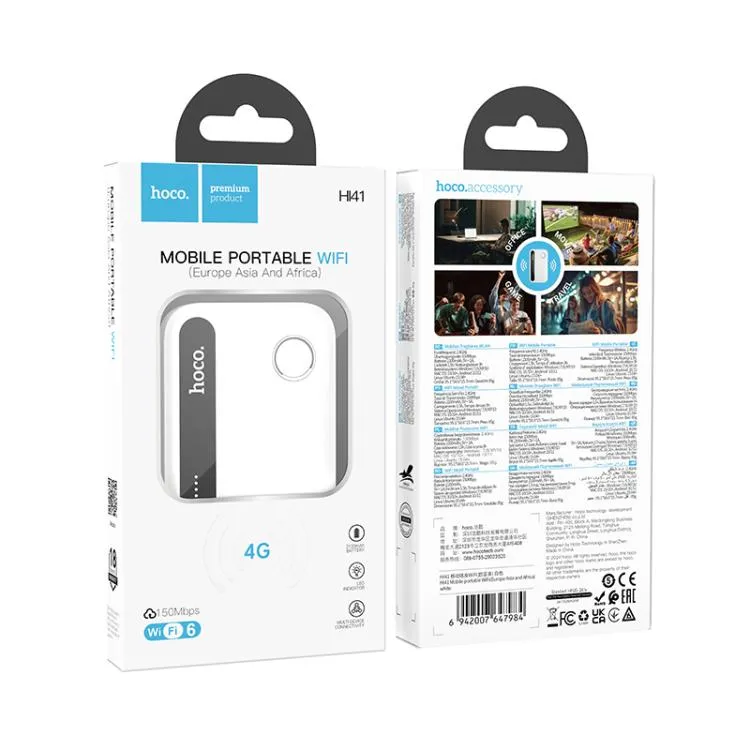 Hoco HI41 Mobile Portable WiFi – 4G WiFi 6 Router 2
