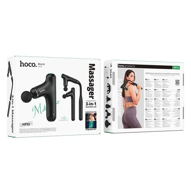 Hoco HP55 Multifunctional Cordless Massager with Extension Rod 2