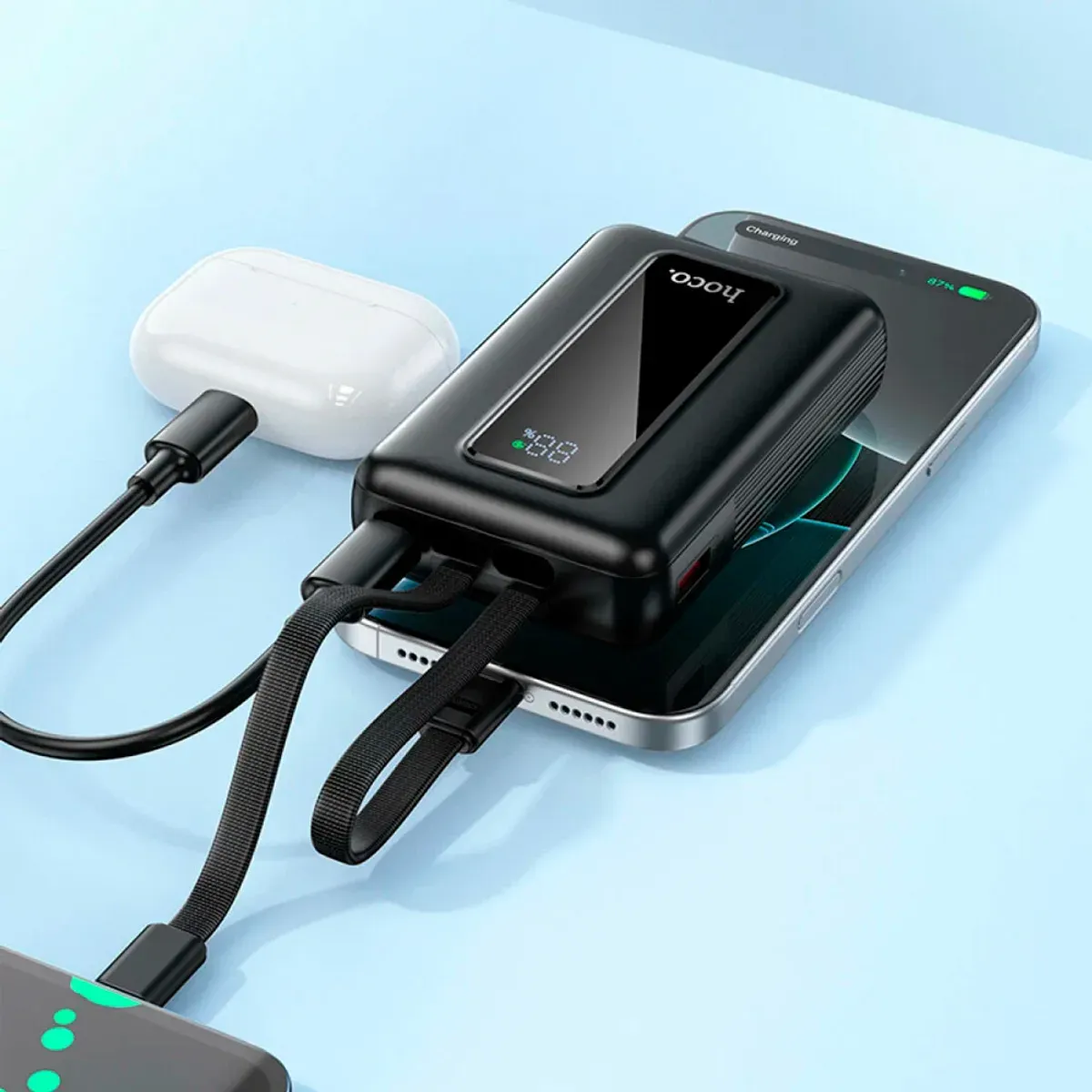 Hoco J162 Full Power Power Bank – 10000mAh Fast Charging On The Go 3