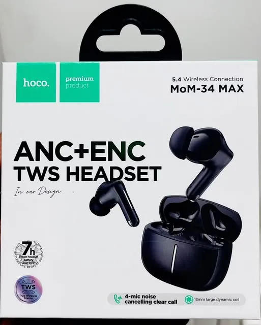 Hoco MoM-34 Max ANC+ENC TWS Earbuds