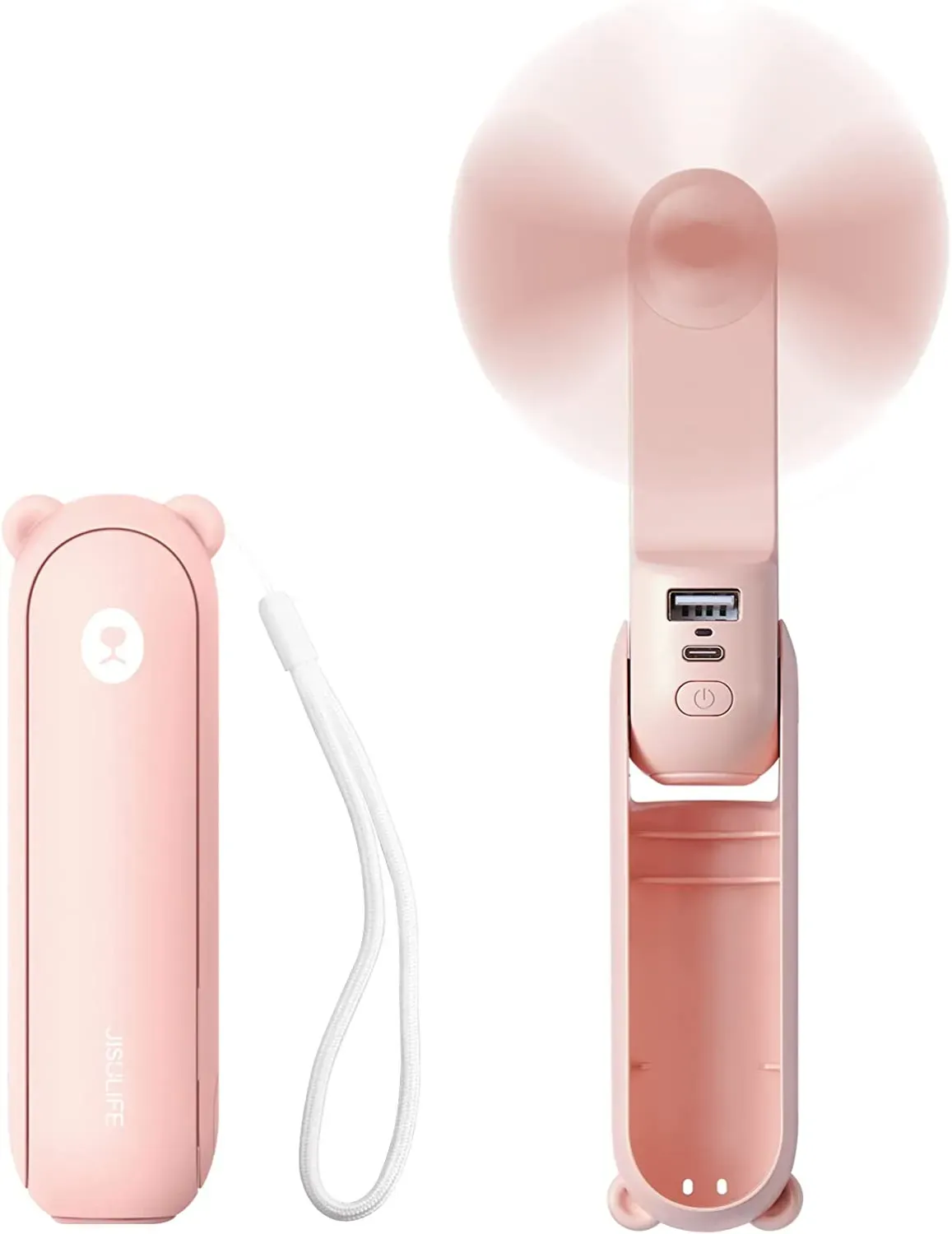 JISULIFE F8 Handheld Mini Fan 2000mAh 4