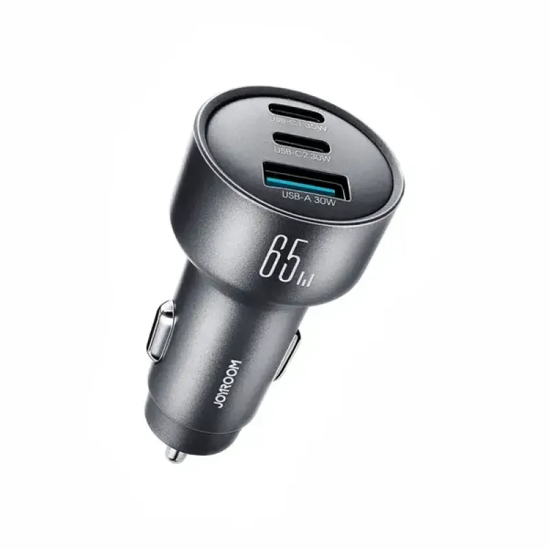 JOYROOM JR-CCN19 65W 3-Port Car Charger USB-C PD + USB-A - selected variant