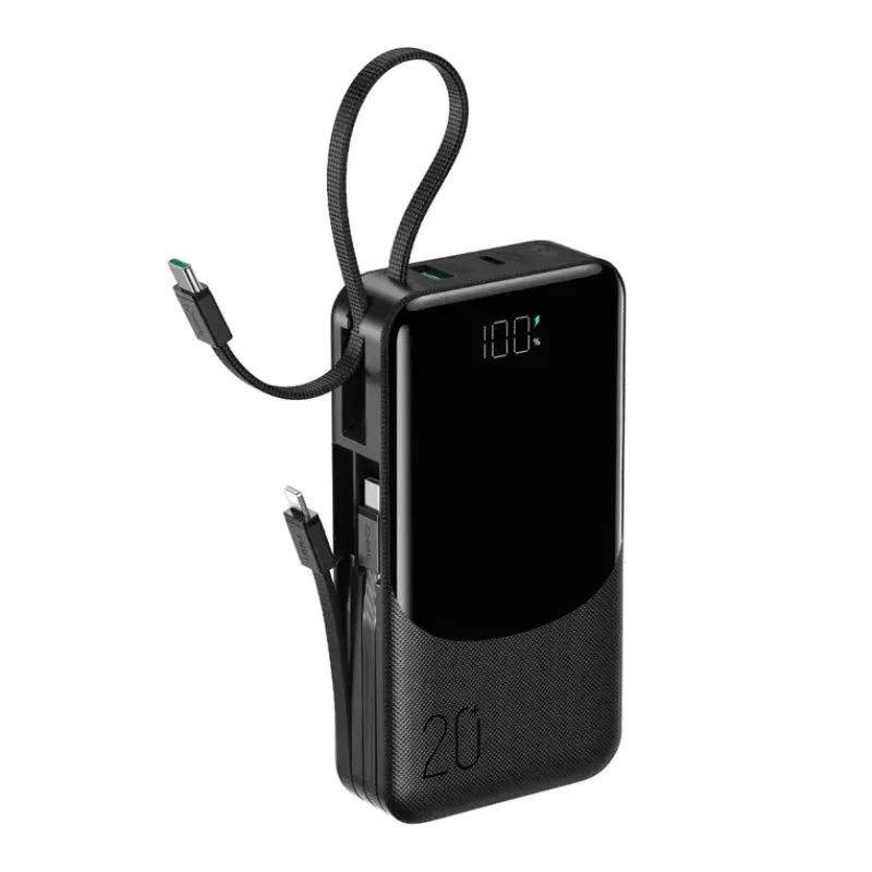 JOYROOM JR PC2 20000mAh 22.5W Power Bank with Built In 3 Cables 1