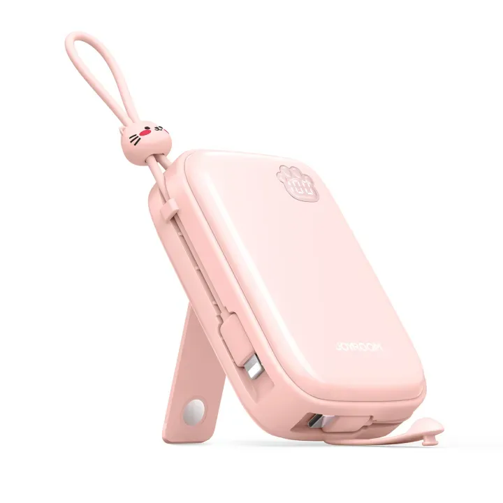 Joyroom JR L008 Plus Cutie Series 22.5W 20000mAh Power Bank Kickstand 2 Built In Cable 6