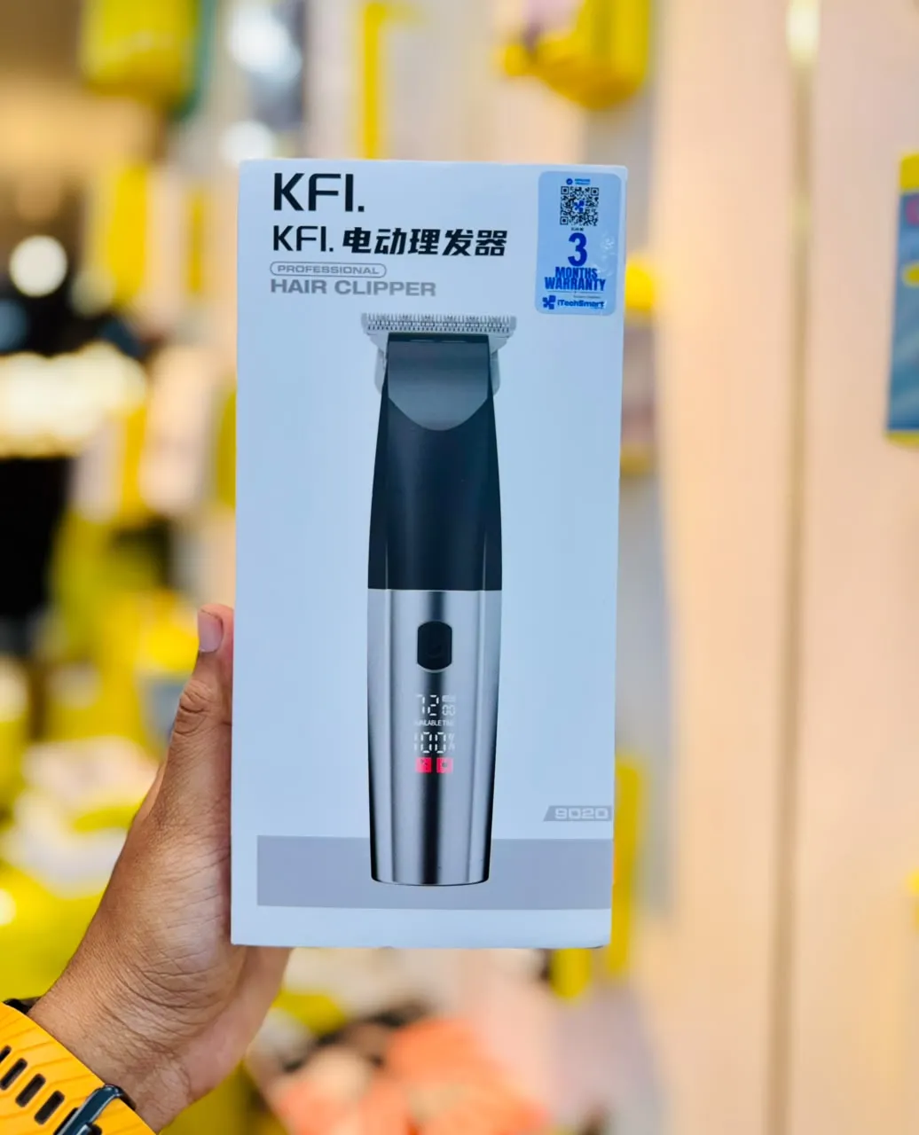KFI S300 Digital Display Metal Body Professional Hair Clipper Trimmer