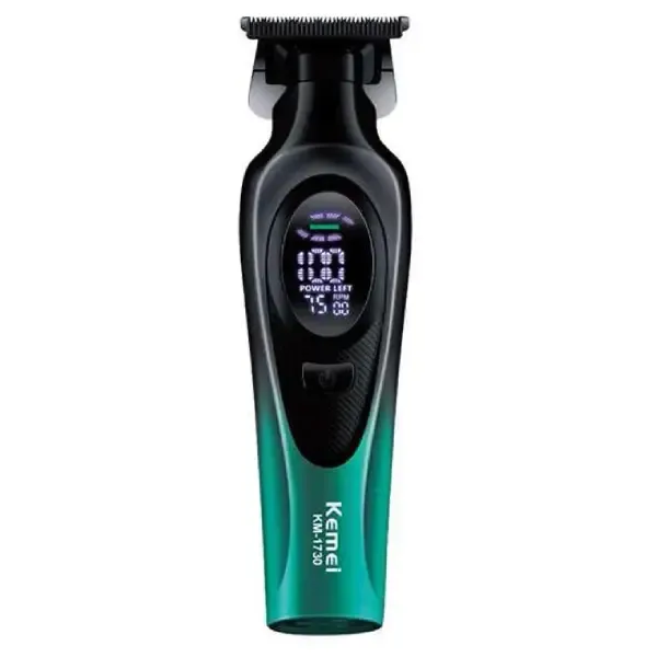 Kemei KM-1730 Rechargeable Beard & Hair Clipper - Green
