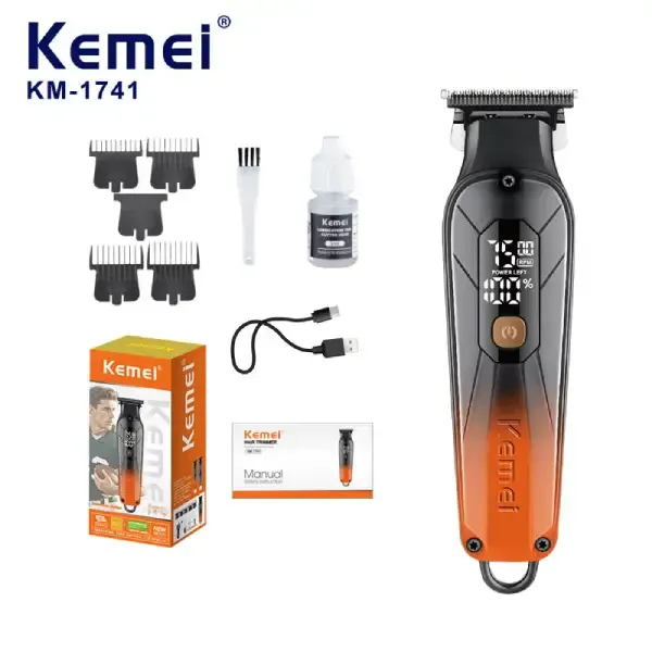 Kemei KM 1741 Rechargeable Beard & Hair Clipper