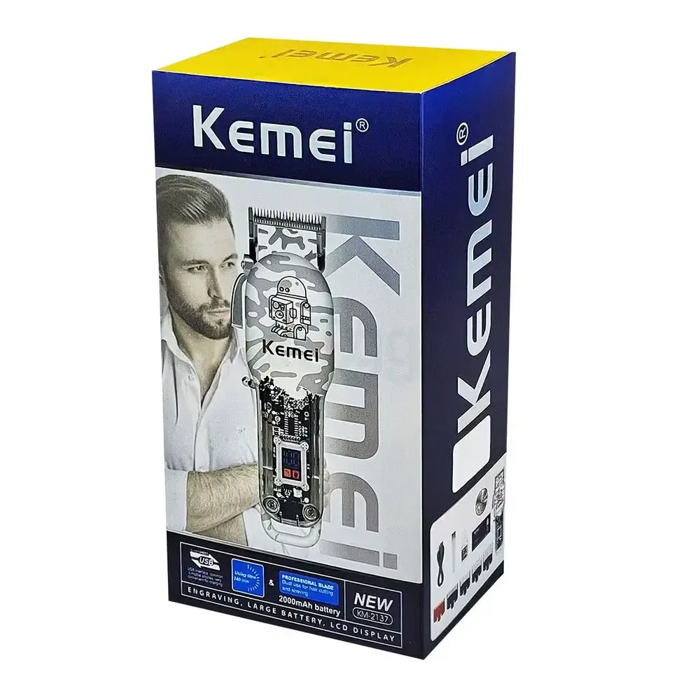 Kemei KM 2137 Cordless Hair Clipper trimmer 2