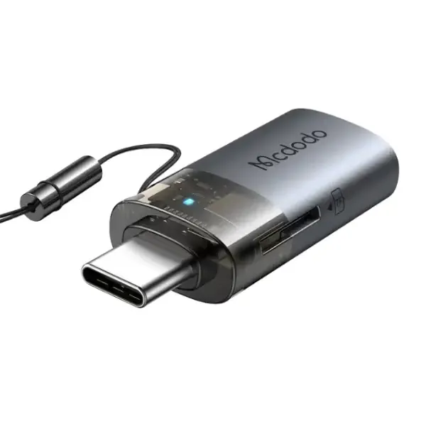MCDODO OT 760 2 IN 1 USB A TO USB C TRANSFER ADAPTER WITH TF CARD READER (1)
