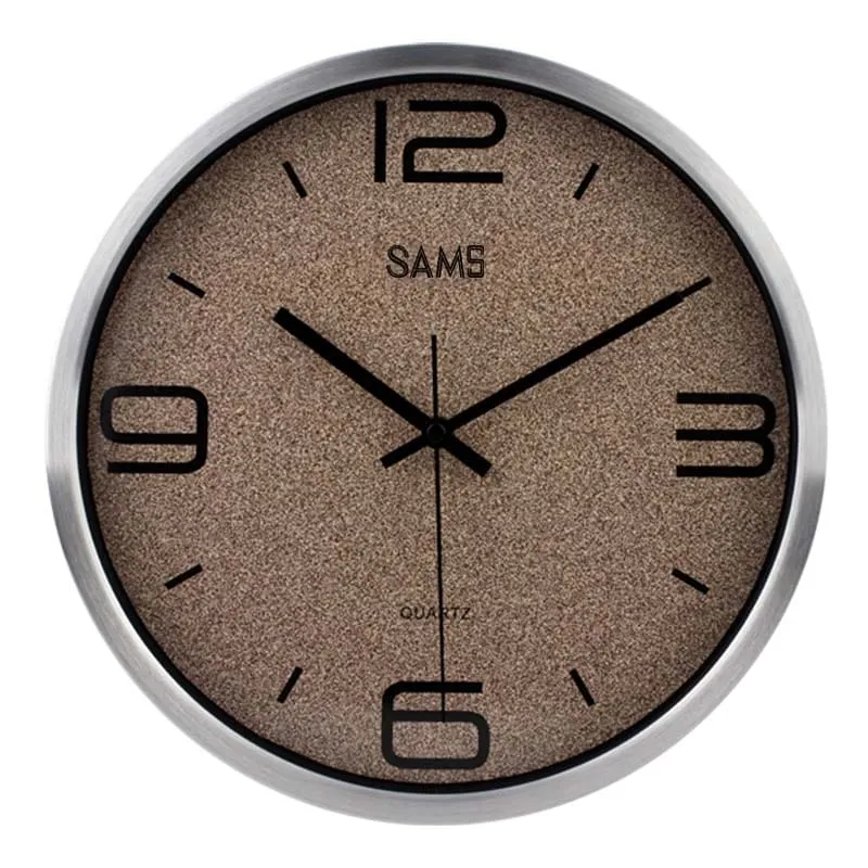 SAMS MX3012-08 Modern Silent Quartz Analog Wall Clock