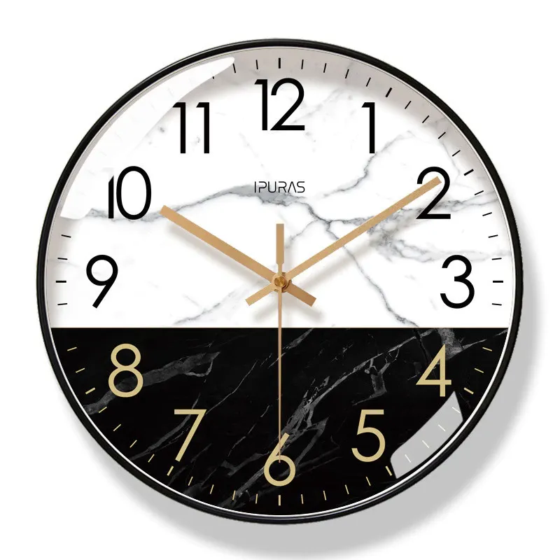 Marble Texture Nordic Wall Clock Camera - selected variant