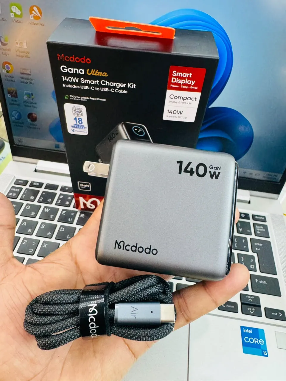 Mcdodo CH 6660 Gana Ultra 140W Smart Colour Display Fast Charging Power Adapter 2
