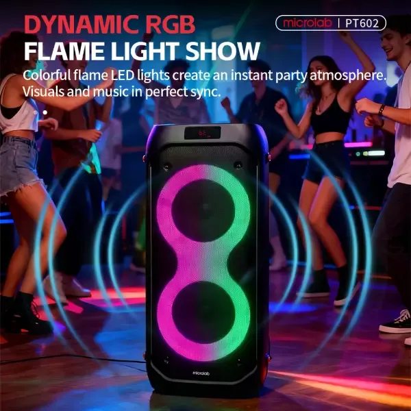 Microlab PT602W 40 Watt Bluetooth Party Speaker (1)