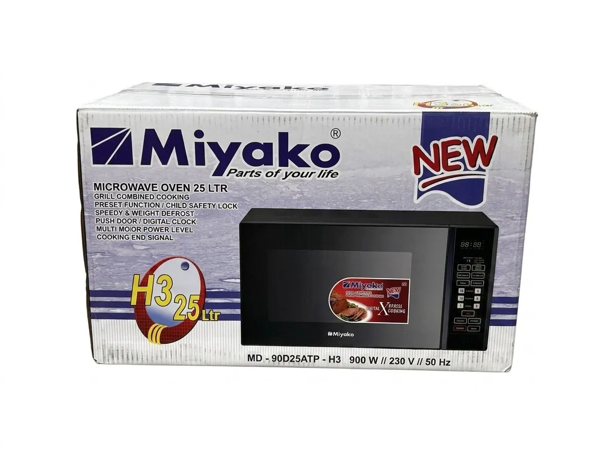 Miyako MD 90D25ATP H3 25L Microwave with Grill Oven 2