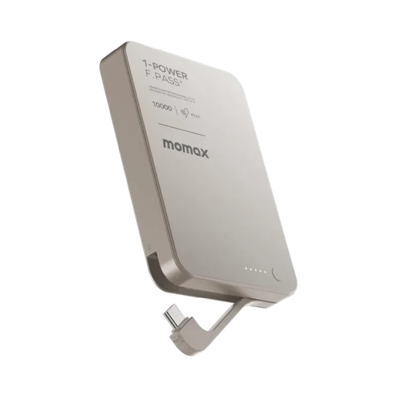 Momax 1 Power F.Pass⁺ 10000mAh Magnetic Battery Pack with Built In Cable 3