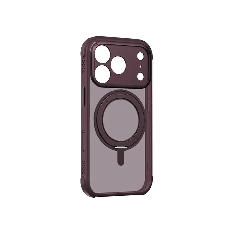 Momax Soma Hoop Magnetic 360° Roller Case IPhone 18 Series Burgundy 1292