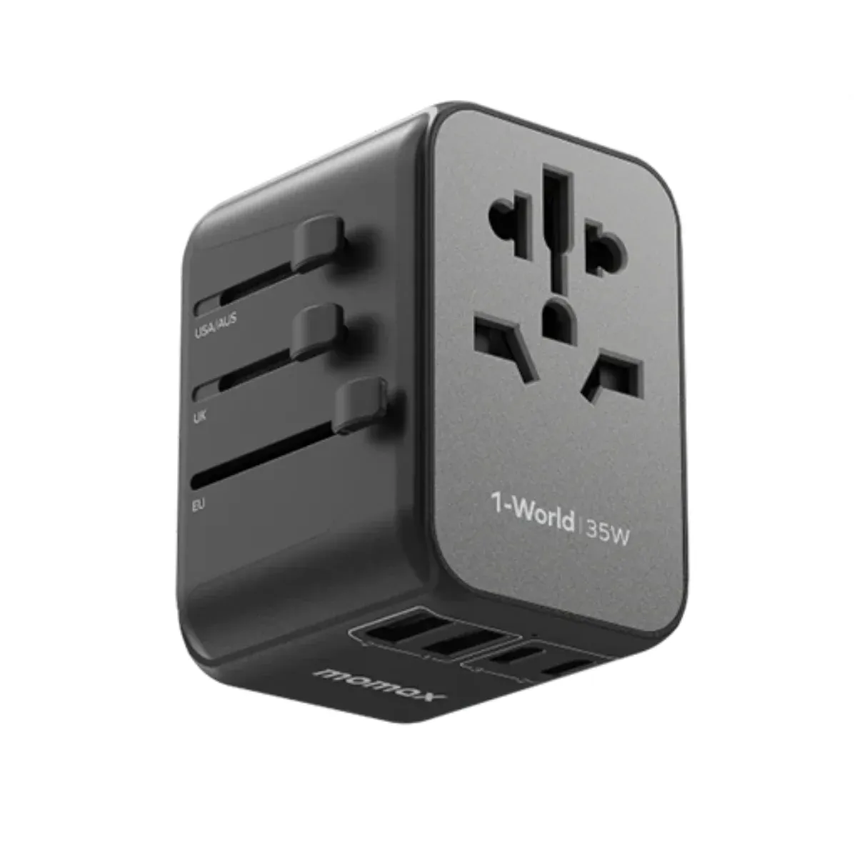 Momax UA27 35W Universal Travel Adapter with 5 Ports 1