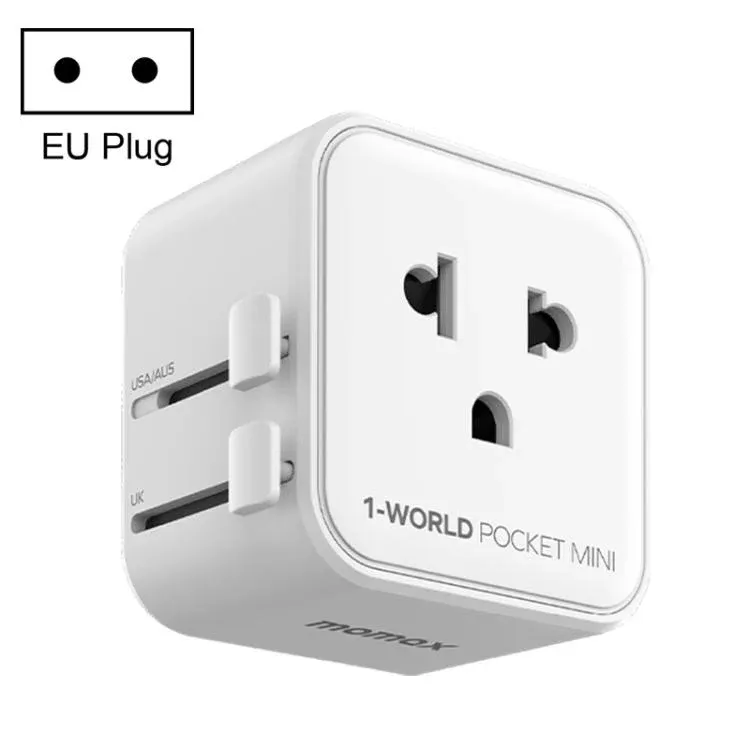 Momax UA37 1 World Pocket Mini Travel Adapter 2