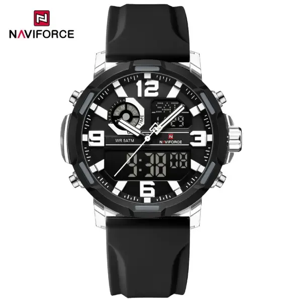 NAVIFORCE NF7130 Men's Digital Watch Black White