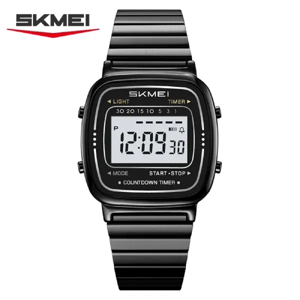 SKMEI 2623 STEEL DIGITAL WATCH - Black